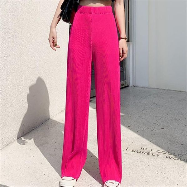 summer thin section korean womens capris straight high waist casual black beige red blue loose trousers, Black;white
summer thin section korean womens capris straight high waist casual black beige red blue loose trousers, Black;white