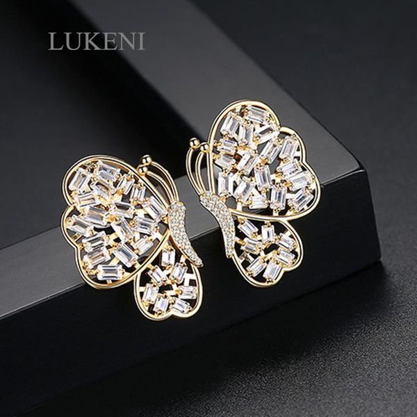 stud elegant butterfly earrings for women wedding party luxury shiny cz gun black silver gold brinco jewelry gift, Golden;silver
stud elegant butterfly earrings for women wedding party luxury shiny cz gun black silver gold brinco jewelry gift, Golden;silver