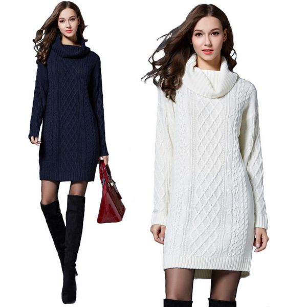 2021large new autumn winter knitwear dress long turtleneck women's sweater cardigans for women woman tunics ing, White;black
2021large new autumn winter knitwear dress long turtleneck women's sweater cardigans for women woman tunics ing, White;black