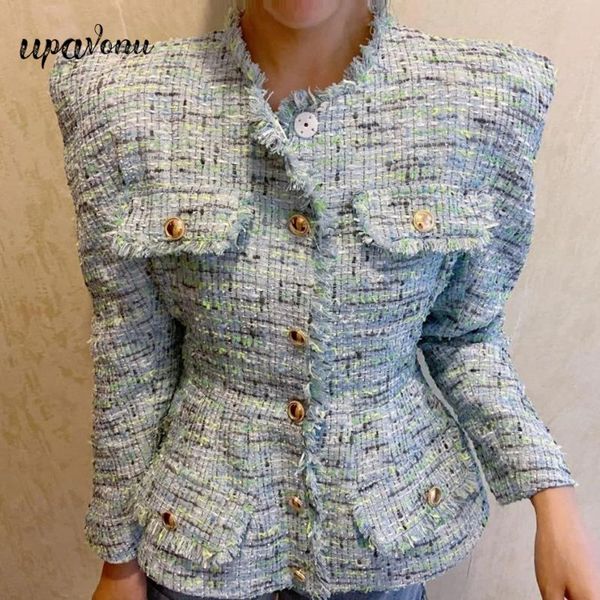 women's jackets fashion women tweed jacket with shoulder pad flower bud hem suit lady chic coat single-breasted plaid coats, Black;brown
women's jackets fashion women tweed jacket with shoulder pad flower bud hem suit lady chic coat single-breasted plaid coats, Black;brown