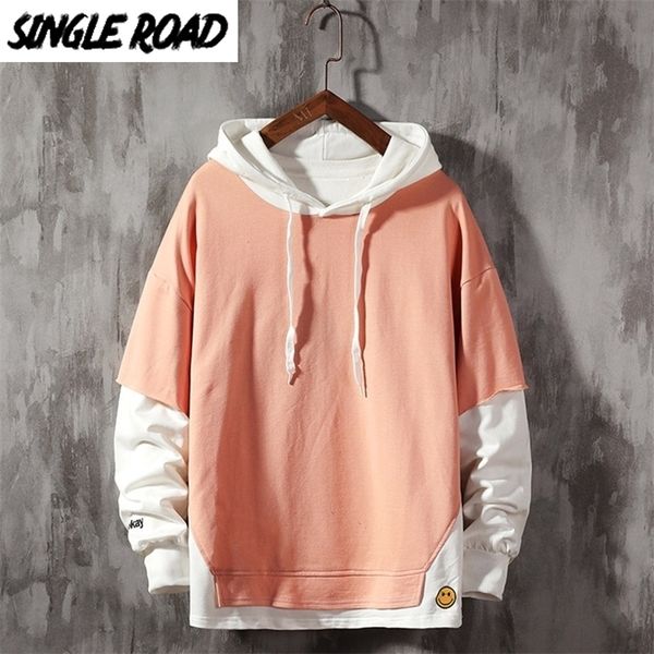 singleroad men's hoodies plain solid patchwork sweatshirt male hip hop harajuku japanese streetwear pink hoodie men sweatshirts 201127, Black
singleroad men's hoodies plain solid patchwork sweatshirt male hip hop harajuku japanese streetwear pink hoodie men sweatshirts 201127, Black