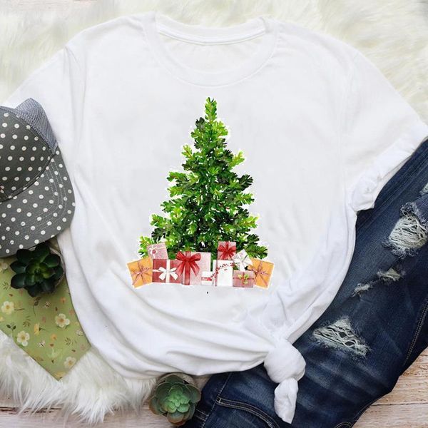 women gift tree happy time clothing 90s holiday merry christmas print lady female graphic tees clothes t shirt t-shirt, White
women gift tree happy time clothing 90s holiday merry christmas print lady female graphic tees clothes t shirt t-shirt, White