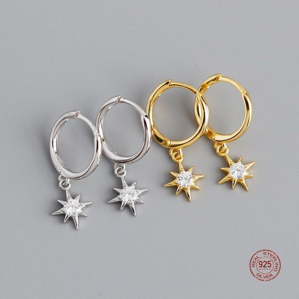 hoop & huggie lko 925 sterling silver octagonal star pendant earrings for women girl birthday wedding delicate jewelry accessories gift, Golden;silver
hoop & huggie lko 925 sterling silver octagonal star pendant earrings for women girl birthday wedding delicate jewelry accessories gift, Golden;silver