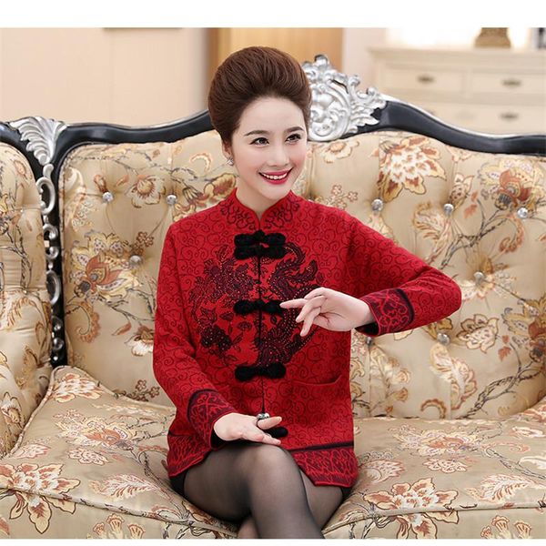 plus size outerwear & coats spring autumn winter middle-aged and elderly sweater old women cardigan jacket 60 70-year-old grandma's clo, Black
plus size outerwear & coats spring autumn winter middle-aged and elderly sweater old women cardigan jacket 60 70-year-old grandma's clo, Black