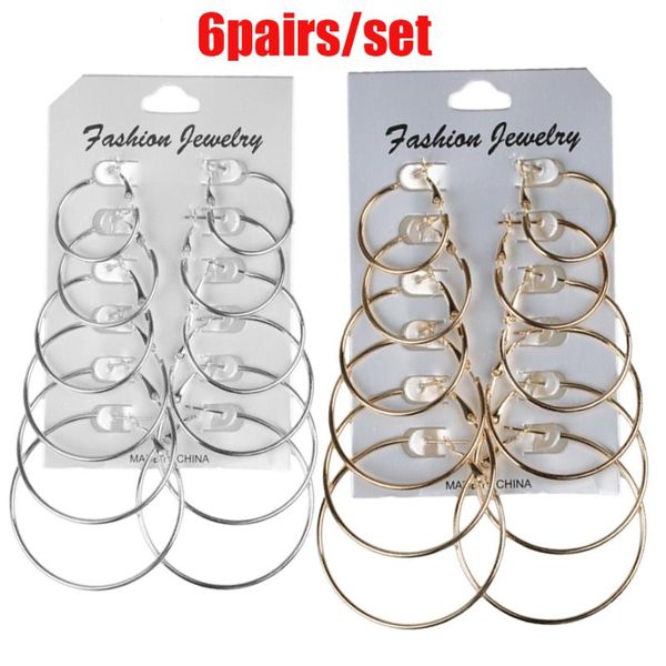 hoop & huggie 6pairs /12pairs punk earrings set big circle jewelry for women girls steampunk ear clip earring ring, Golden;silver
hoop & huggie 6pairs /12pairs punk earrings set big circle jewelry for women girls steampunk ear clip earring ring, Golden;silver