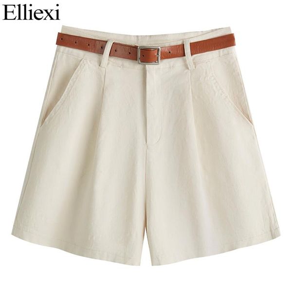 women's shorts elliexi vintage chic sashe women high waist belt button wigh leg casual loose all match female slim suit, White;black
women's shorts elliexi vintage chic sashe women high waist belt button wigh leg casual loose all match female slim suit, White;black