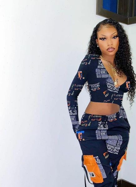 felyn quality fashion design womens tracksuits 2 pcs set letters v neck short long pants club outfits, Gray
felyn quality fashion design womens tracksuits 2 pcs set letters v neck short long pants club outfits, Gray