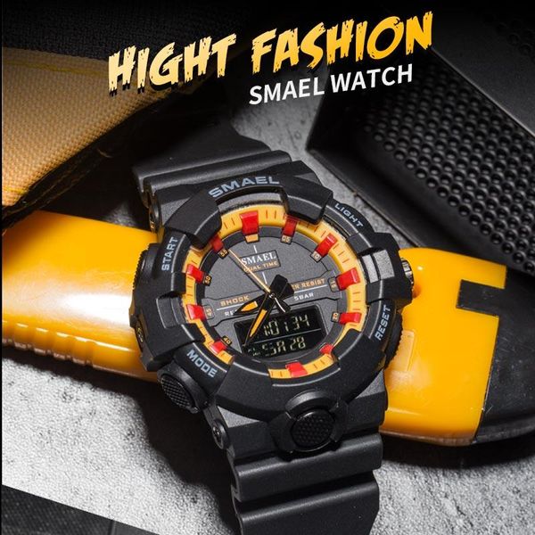 wristwatches smael dual display watches men luxury digital-watch chronograph military analog quartz sports watch led wristwatch drop, Slivery;brown
wristwatches smael dual display watches men luxury digital-watch chronograph military analog quartz sports watch led wristwatch drop, Slivery;brown
