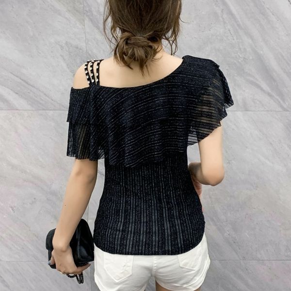 2021 summer european clothes t-shirt shiny skew collar rivet women ropa mujer fashion short sleeve stretchy tees new t06218 u1nr, White
2021 summer european clothes t-shirt shiny skew collar rivet women ropa mujer fashion short sleeve stretchy tees new t06218 u1nr, White