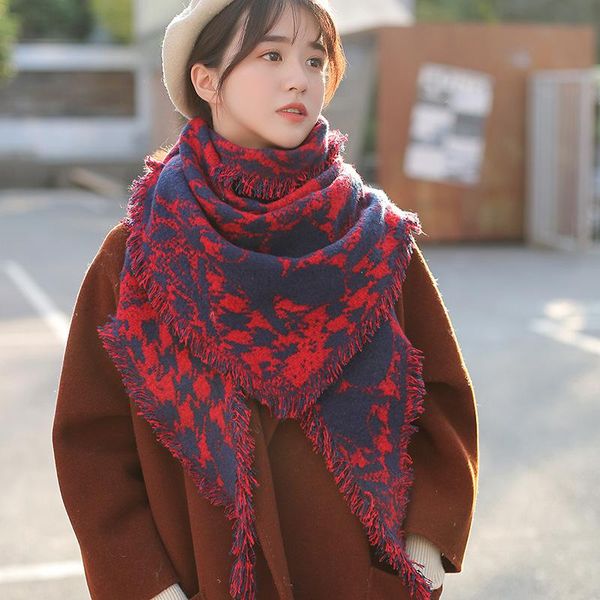 scarves 2021 fashion female autumn winter adds thick triangle shawl imitation cashmere coat scarf, Blue;gray
scarves 2021 fashion female autumn winter adds thick triangle shawl imitation cashmere coat scarf, Blue;gray