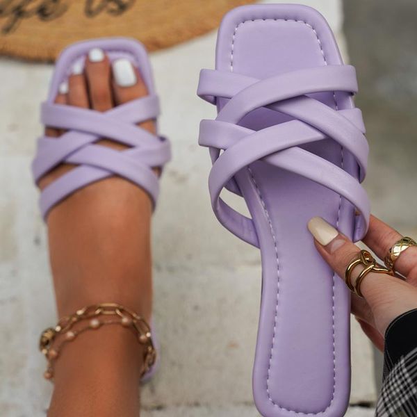 slippers women's summer 2021 beach sandals women casual outdoor flat flip flops female cross-tied slides square heel plus size43, Black
slippers women's summer 2021 beach sandals women casual outdoor flat flip flops female cross-tied slides square heel plus size43, Black