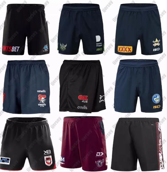 rugby shorts 2021 parramatta eels manly canberra cowboys cronulla sharks knights penrith panthers wests tigers nrl league jerseys dd, Black;white