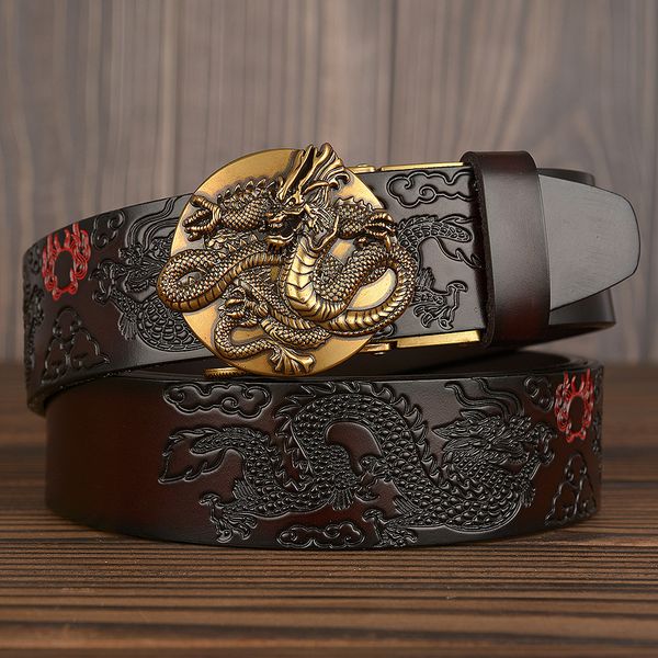 2021 new fashion men's flying dragon pattern genuine leather brand style golden automatic buckle male business belt for man 72jg, Black;brown
2021 new fashion men's flying dragon pattern genuine leather brand style golden automatic buckle male business belt for man 72jg, Black;brown