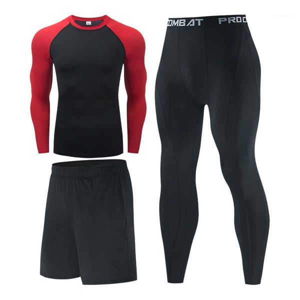 men's tracksuits 2021 brand sport clothing 3piece suit compression quick dry t shirts jogging jersey men t-shirt+pants fitness tees, Gray
men's tracksuits 2021 brand sport clothing 3piece suit compression quick dry t shirts jogging jersey men t-shirt+pants fitness tees, Gray