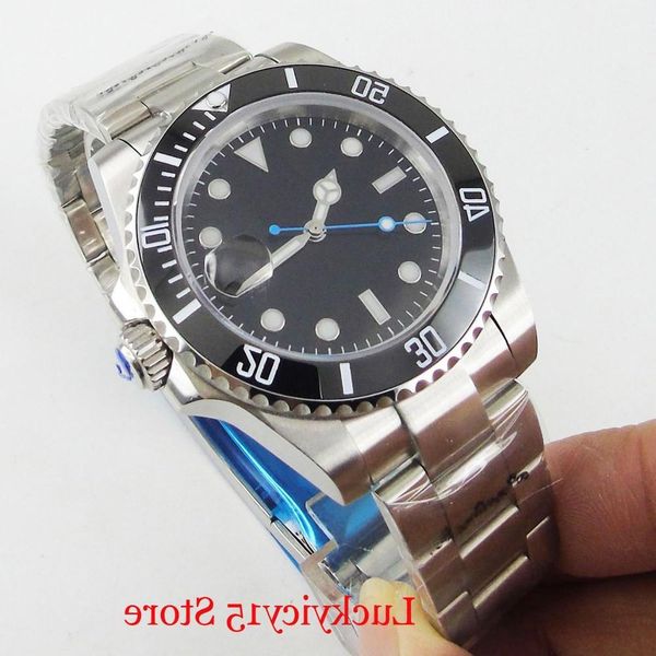 bliger sterile men watch date function sapphire glass ceramic rotating bezel mental strap 40mm miyota movement, Slivery;brown 
bliger sterile men watch date function sapphire glass ceramic rotating bezel mental strap 40mm miyota movement, Slivery;brown