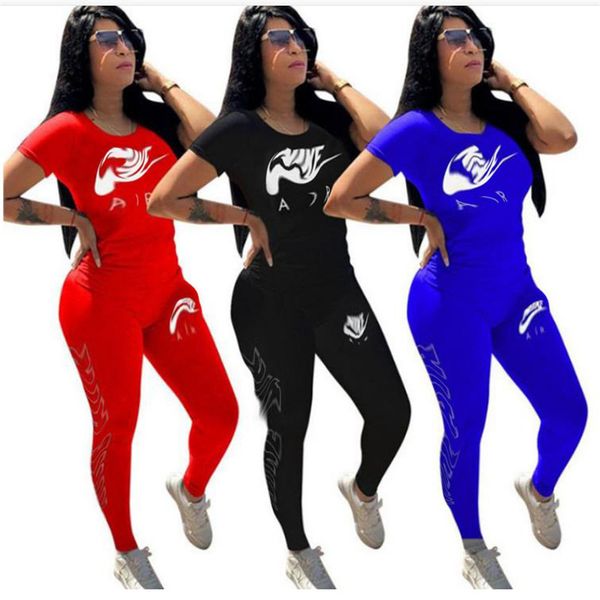 red, blue and black women's sportswear 2-piece pants sweet and slim short-sleeved pullover set fashion women's sportswear with a v, White
red, blue and black women's sportswear 2-piece pants sweet and slim short-sleeved pullover set fashion women's sportswear with a v, White