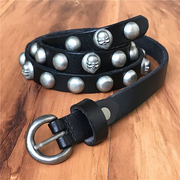 2021 new genuine leather metal skull belts for ceinture femme vintage punk rivet women thin cowgirl belt female cinto wbt0076 qlgo, Black;brown
2021 new genuine leather metal skull belts for ceinture femme vintage punk rivet women thin cowgirl belt female cinto wbt0076 qlgo, Black;brown