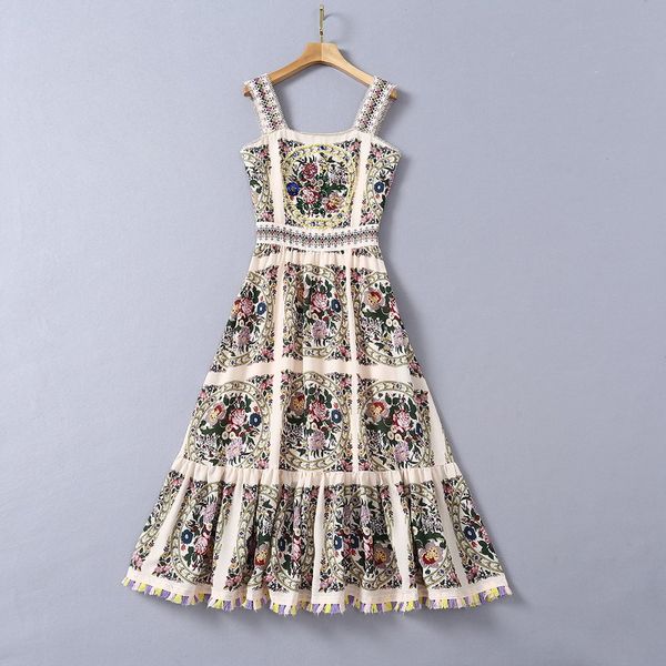 fashion trendy summer sling skirt ladies banquet dress women's new style condole belt heavy industry beaded floral print dress, Black;gray
fashion trendy summer sling skirt ladies banquet dress women's new style condole belt heavy industry beaded floral print dress, Black;gray