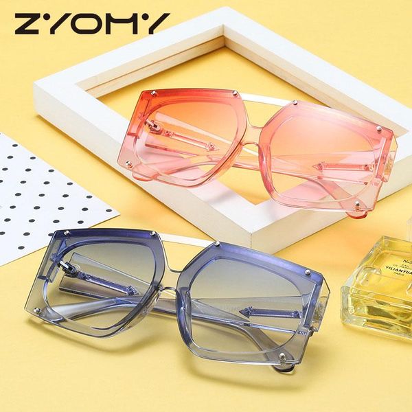 q brand designer unique women sunglasses clear lenses square men shades uv400 double beam, White;black
q brand designer unique women sunglasses clear lenses square men shades uv400 double beam, White;black