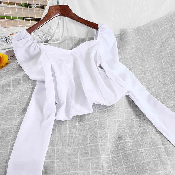 women slim trend short shirt solid color long sleeve v-neck zipper pullover fashion spring summer mz963 210525, White
women slim trend short shirt solid color long sleeve v-neck zipper pullover fashion spring summer mz963 210525, White