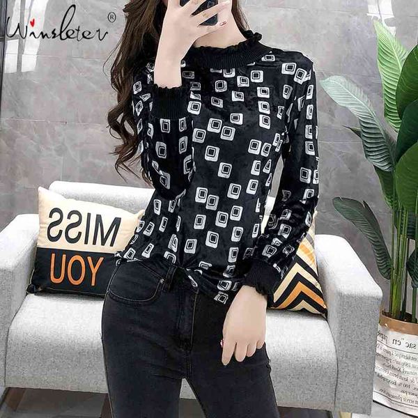 women's t-shirt spring european clothes t-shirt chic leopard high neck pleuche ruffles women ropa mujer bottoming shirt, White
women's t-shirt spring european clothes t-shirt chic leopard high neck pleuche ruffles women ropa mujer bottoming shirt, White