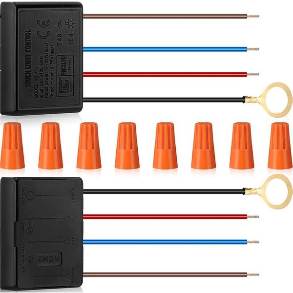 smart home control 3-way press dimmer switch 2 pieces, desk lamp sensor repair kit replacement with screw-type wiring caps
smart home control 3-way press dimmer switch 2 pieces, desk lamp sensor repair kit replacement with screw-type wiring caps