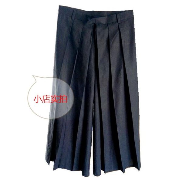 men's pants 2021 clothing gd hair stylist fashion loose culottes wide leg catwalk trousers plus size singer costumes 27-46, Black
men's pants 2021 clothing gd hair stylist fashion loose culottes wide leg catwalk trousers plus size singer costumes 27-46, Black