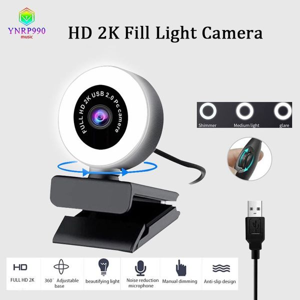 2021 new 2k 1080p hd webcam with microphone led light camera fill light web cam for lapvideo calling youtube video recording 
2021 new 2k 1080p hd webcam with microphone led light camera fill light web cam for lapvideo calling youtube video recording