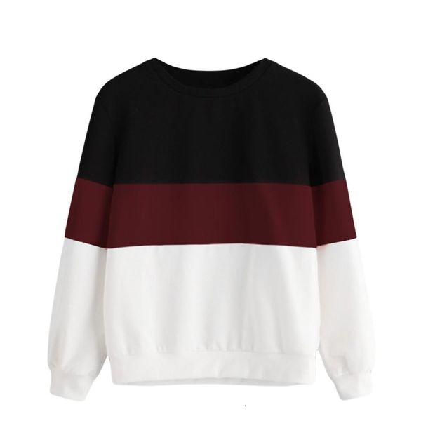fashion women cut sew stripe long sleeve sweatshirt elegant chic round neck splice casual crop jumper pullover, Black
fashion women cut sew stripe long sleeve sweatshirt elegant chic round neck splice casual crop jumper pullover, Black