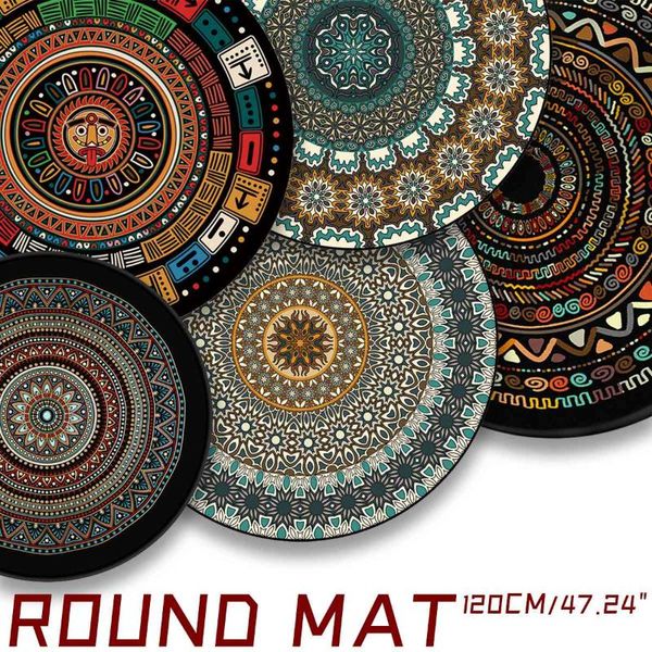 carpets mandala pattern round carpet vintage bohemian non-slip livingroom kitchen bedroom circle floor mat rug 120cm
carpets mandala pattern round carpet vintage bohemian non-slip livingroom kitchen bedroom circle floor mat rug 120cm