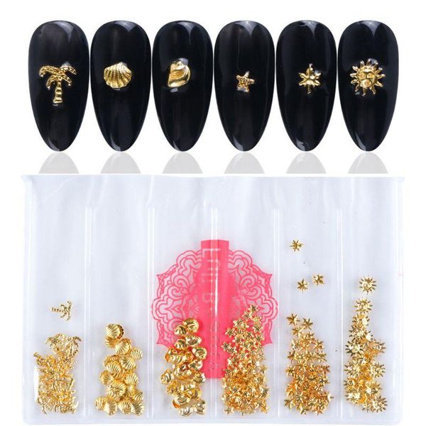 nail art kits golden alloy 3d decorations metal rivets charms studs ocean feather star starfish seashell manicure diy decals
nail art kits golden alloy 3d decorations metal rivets charms studs ocean feather star starfish seashell manicure diy decals