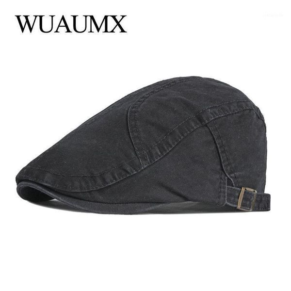 casual spring men's hat washed cotton berets solid black gray outdoor flat peaked cap women summer sboy hats, Blue;gray
casual spring men's hat washed cotton berets solid black gray outdoor flat peaked cap women summer sboy hats, Blue;gray