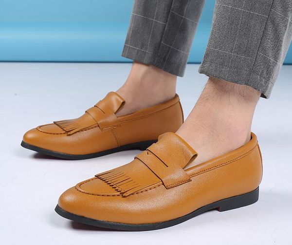 dress shoes fashion men pointed tassel style slip-on oxford for man male wedding homecoming zapatos hombre vestir, Black
dress shoes fashion men pointed tassel style slip-on oxford for man male wedding homecoming zapatos hombre vestir, Black