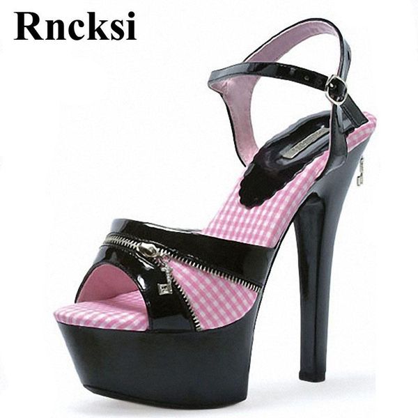 sandals rncksi pink pole dance women blind shoes fashion night club 15cm high heels stiletto with platform, Black
sandals rncksi pink pole dance women blind shoes fashion night club 15cm high heels stiletto with platform, Black