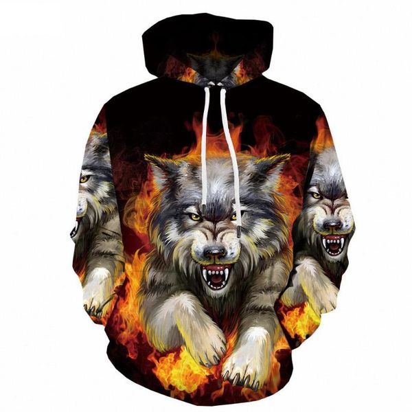 men's hoodies & sweatshirts funny fashion men wolf animal 3d printed hooded / women's shinning design harajuku hoody, Black
men's hoodies & sweatshirts funny fashion men wolf animal 3d printed hooded / women's shinning design harajuku hoody, Black