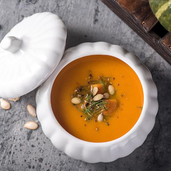 bowls creative pumpkin shape ceramic soup bowl with lid small rice kitchen tableware fruit salad mixing dessert
bowls creative pumpkin shape ceramic soup bowl with lid small rice kitchen tableware fruit salad mixing dessert