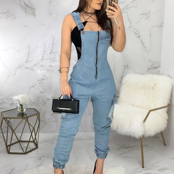 women's jumpsuits & rompers women casual denim jumpsuit strap overalls female streetwear bodysuit playsuit pockets 2021, Black;white
women's jumpsuits & rompers women casual denim jumpsuit strap overalls female streetwear bodysuit playsuit pockets 2021, Black;white