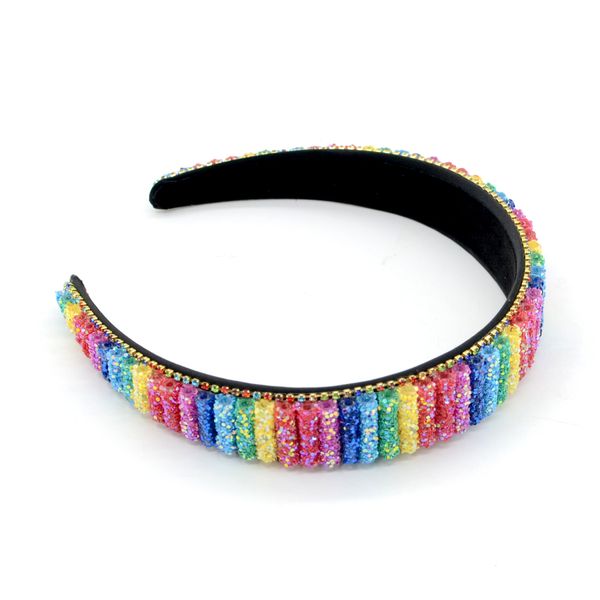 dhl fashion gorgeous rainbow color hair stichs color handmade beaded wide edge rhinestone headband, Black;brown
dhl fashion gorgeous rainbow color hair stichs color handmade beaded wide edge rhinestone headband, Black;brown
