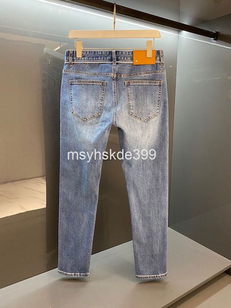 men's jeans ss early autumn men's business fashion slim fit washed jeans pants, Blue
men's jeans ss early autumn men's business fashion slim fit washed jeans pants, Blue