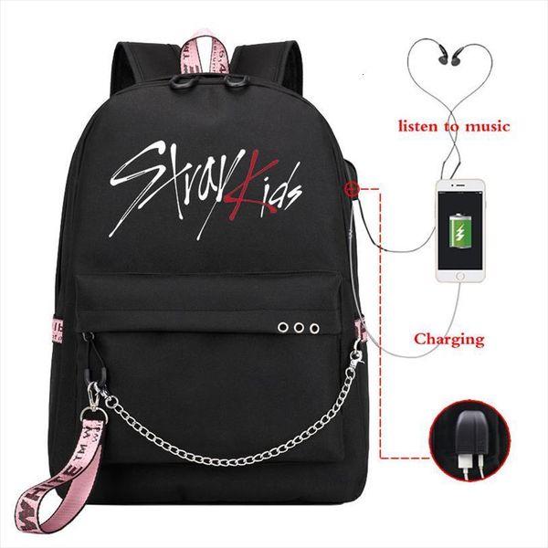 stray kids canvas backpack women korean kpop style kawaii travel school multi pocket for teenagers girl
stray kids canvas backpack women korean kpop style kawaii travel school multi pocket for teenagers girl
