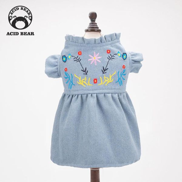 dog apparel pet embroidery princess dress autumn clothes teddy denim skirt spring and summer thin clothing
dog apparel pet embroidery princess dress autumn clothes teddy denim skirt spring and summer thin clothing