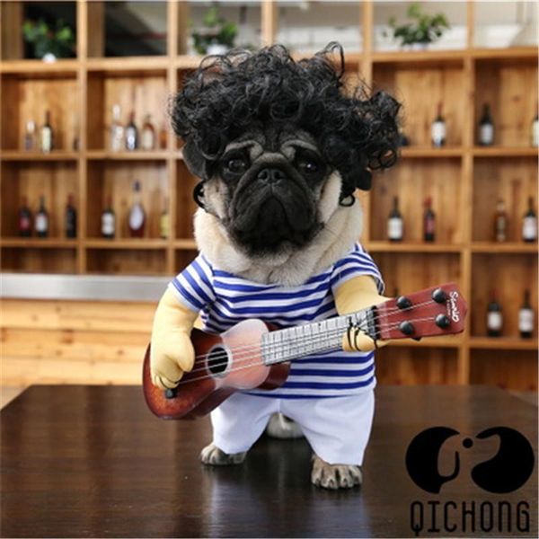 dog apparel funny striped pet christmas costume guitar clothes dressing up party xmas halloween year for cats plus wig
dog apparel funny striped pet christmas costume guitar clothes dressing up party xmas halloween year for cats plus wig
