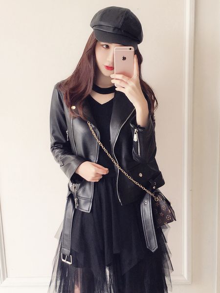 women's down & parkas genuine leather jacket women real sheep for female jackets coats clothing mujeres abrigos 8006 zjt10, Black
women's down & parkas genuine leather jacket women real sheep for female jackets coats clothing mujeres abrigos 8006 zjt10, Black