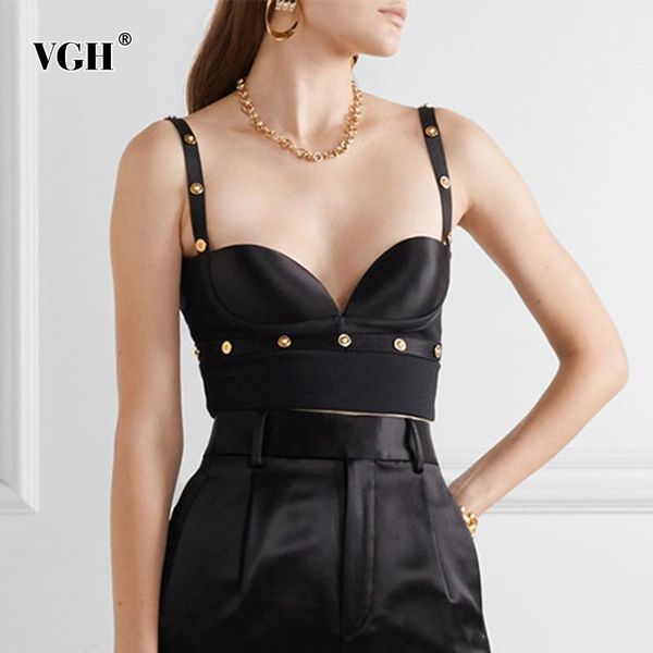 women's vests vgh patchwork sequined woemn v neck spaghetti strap short slim backless tank female clothing 2021 spring fashion tide, Black;white
women's vests vgh patchwork sequined woemn v neck spaghetti strap short slim backless tank female clothing 2021 spring fashion tide, Black;white