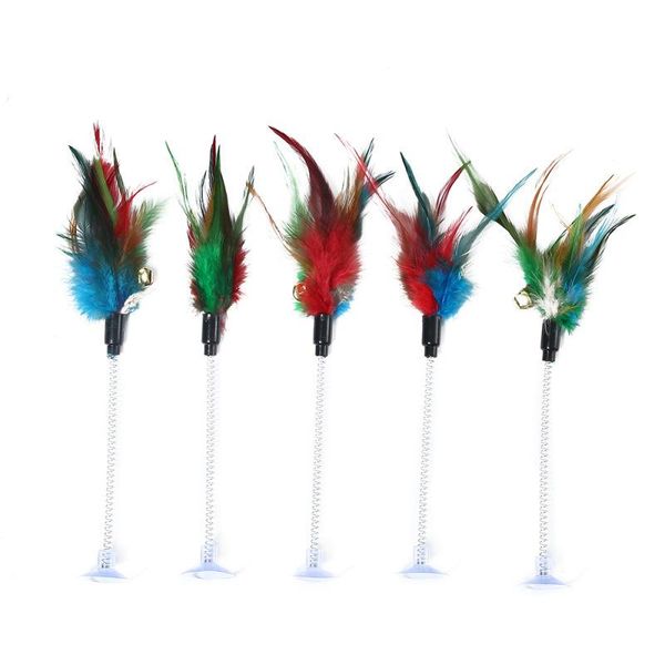cat toys funny pet for swing spring stick with sounding bell suction natural feathers accessories home decoration
cat toys funny pet for swing spring stick with sounding bell suction natural feathers accessories home decoration