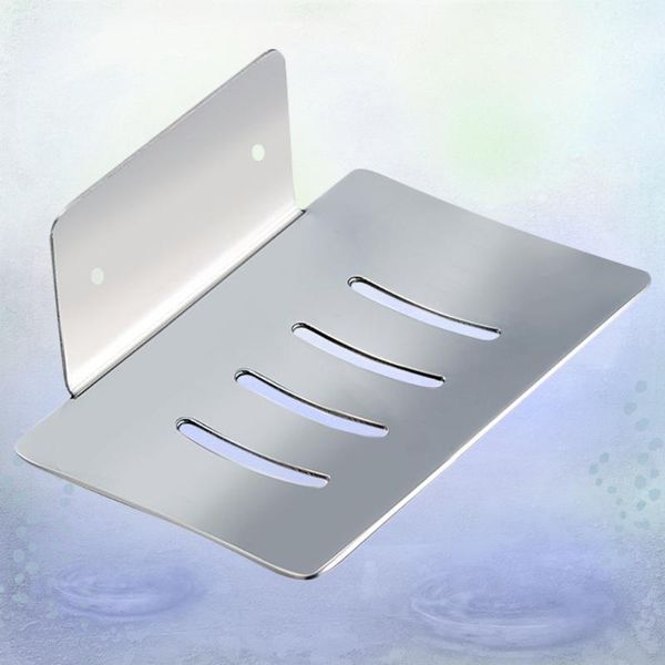 soap dishes stainless steel rack draining board practical wall mounted bathroom storage box (punch)
soap dishes stainless steel rack draining board practical wall mounted bathroom storage box (punch)