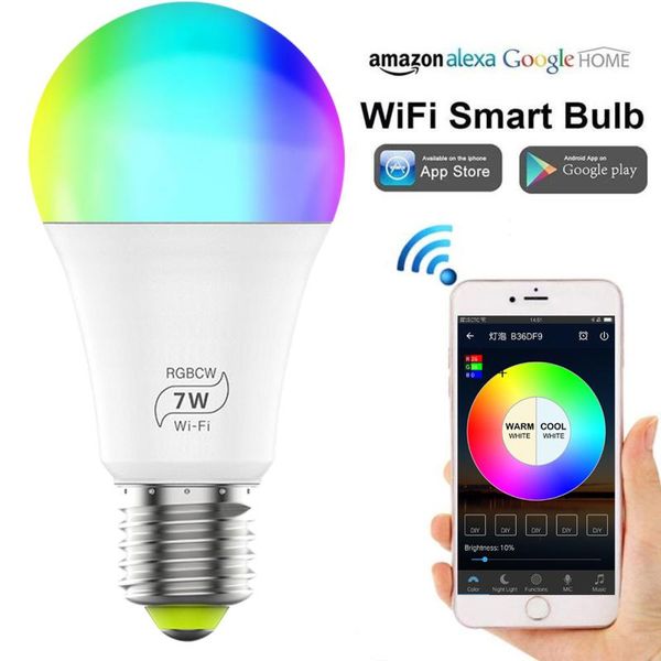 smart home control bulb color change wifi light bulb, dimmable, multicolor, wake-up lights, compatible with alexa and google assistant
smart home control bulb color change wifi light bulb, dimmable, multicolor, wake-up lights, compatible with alexa and google assistant