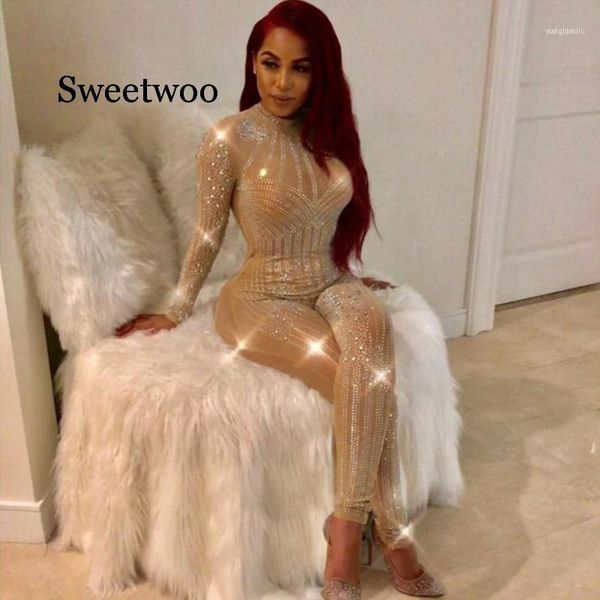 women's jumpsuits & rompers women mock neck jumpsuit sequin rhinestone diamonds long sleeve skinny bodysuits clubwear party one piece r, Black;white
women's jumpsuits & rompers women mock neck jumpsuit sequin rhinestone diamonds long sleeve skinny bodysuits clubwear party one piece r, Black;white