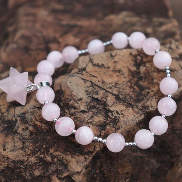 beaded, strands natural stone pink crystal bracelet for women girls hexagram bracelets & bangles jewelry quartz beads pulsera, Black
beaded, strands natural stone pink crystal bracelet for women girls hexagram bracelets & bangles jewelry quartz beads pulsera, Black