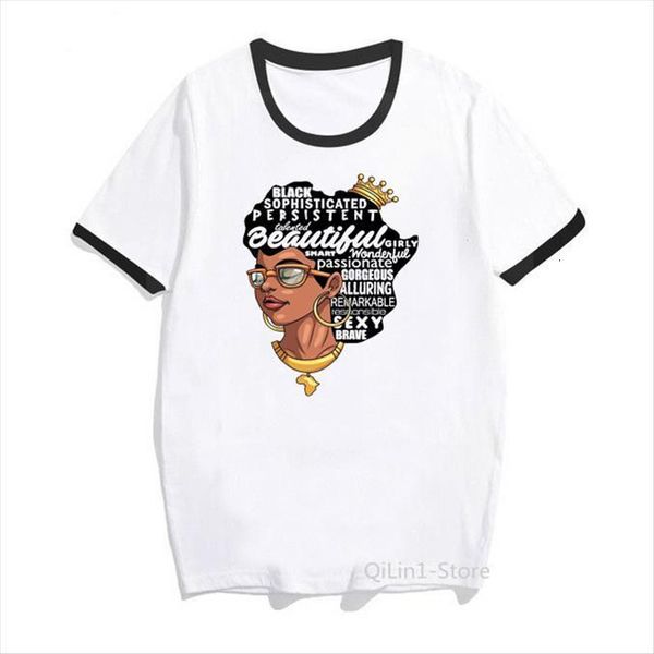 cool king crown melanin womens poppin kiss love femme harajuku summer drop, White 
cool king crown melanin womens poppin kiss love femme harajuku summer drop, White